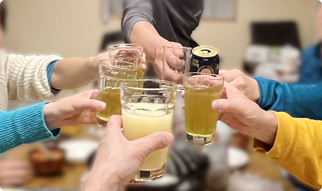 飲み会や団体様でのご利用も大歓迎